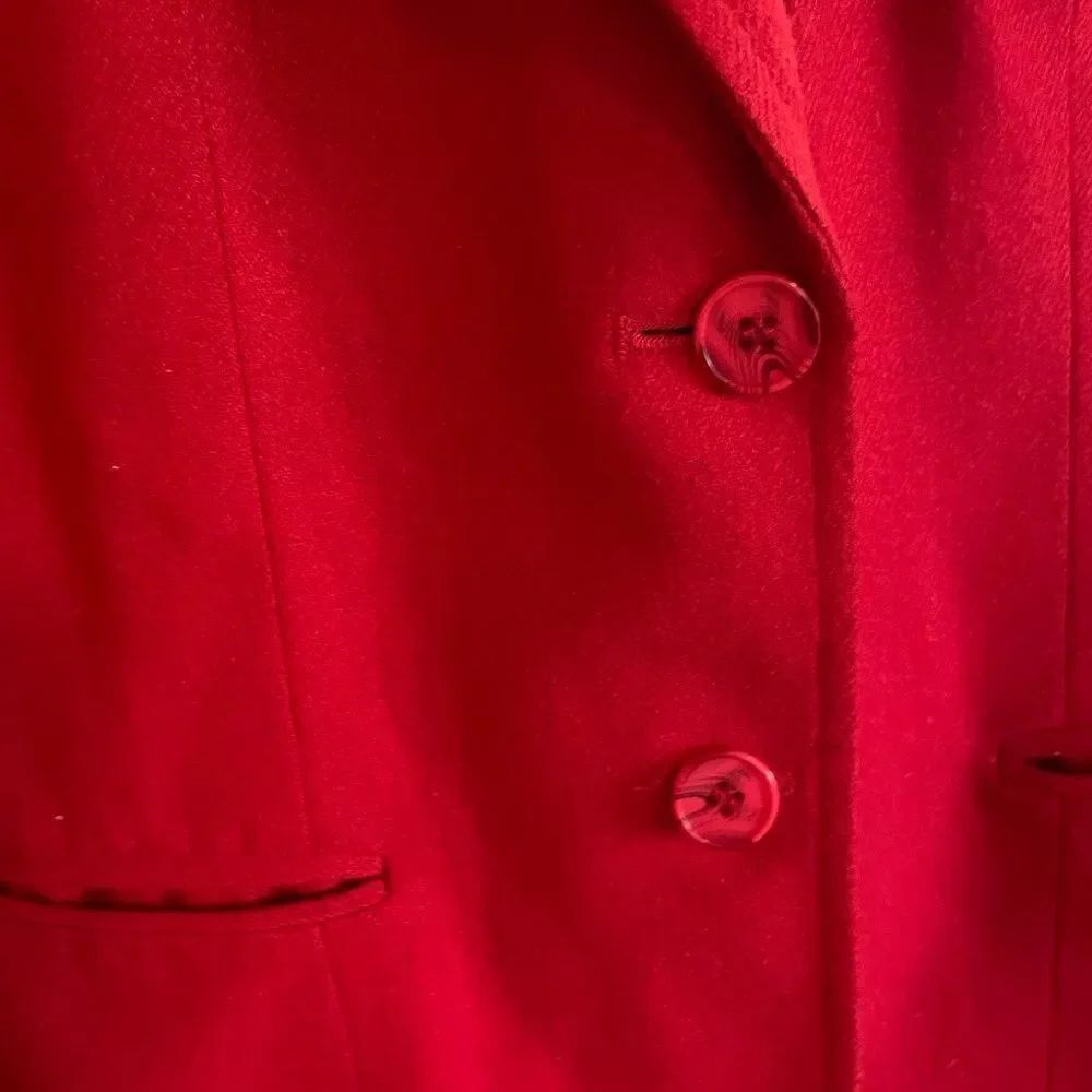 Red wool blazer - S - Picture 2 of 6